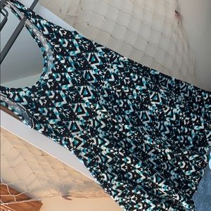 Scoop Neck Printed Dress